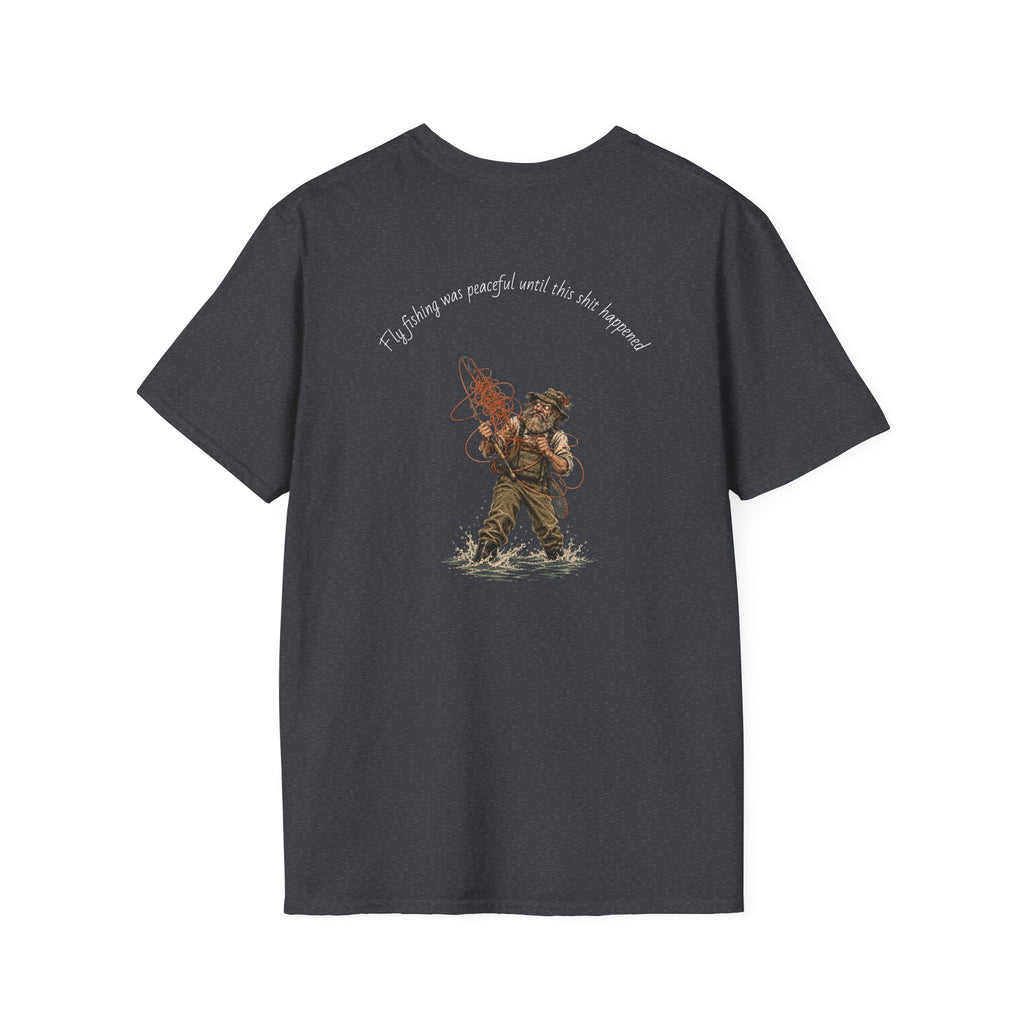 Fishing T-Shirt — 'If I stay out, you'll wait by the hammock' Vintage Angler Graphic