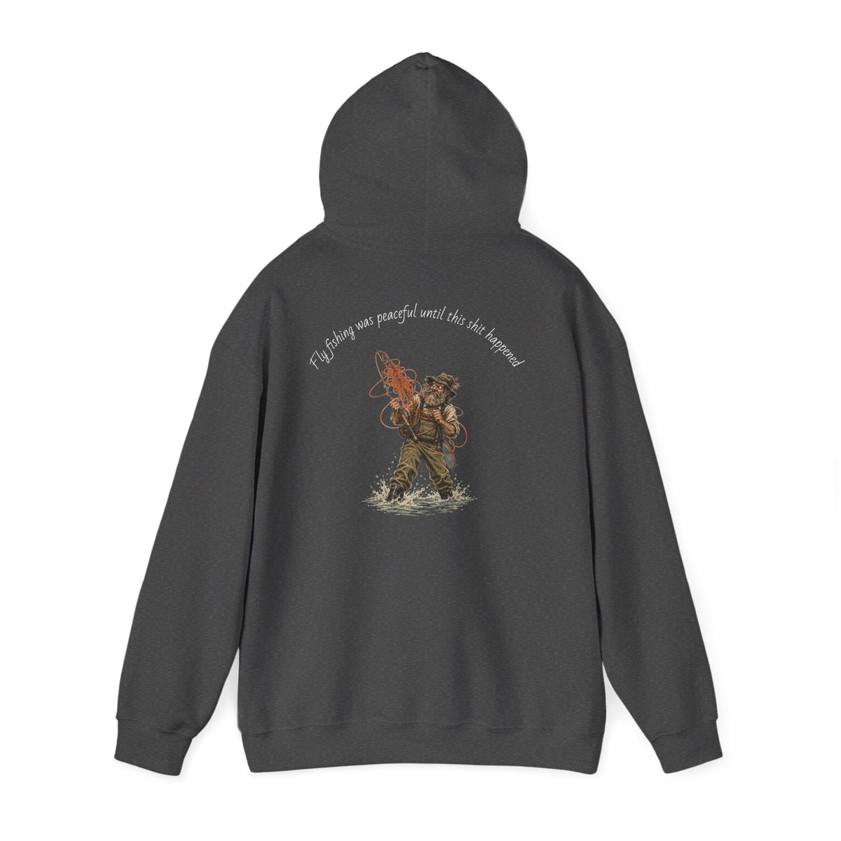 Hoodie - Vintage Firefighter Rescue Graphic Hoodie ("I'd Always Run Into Danger")