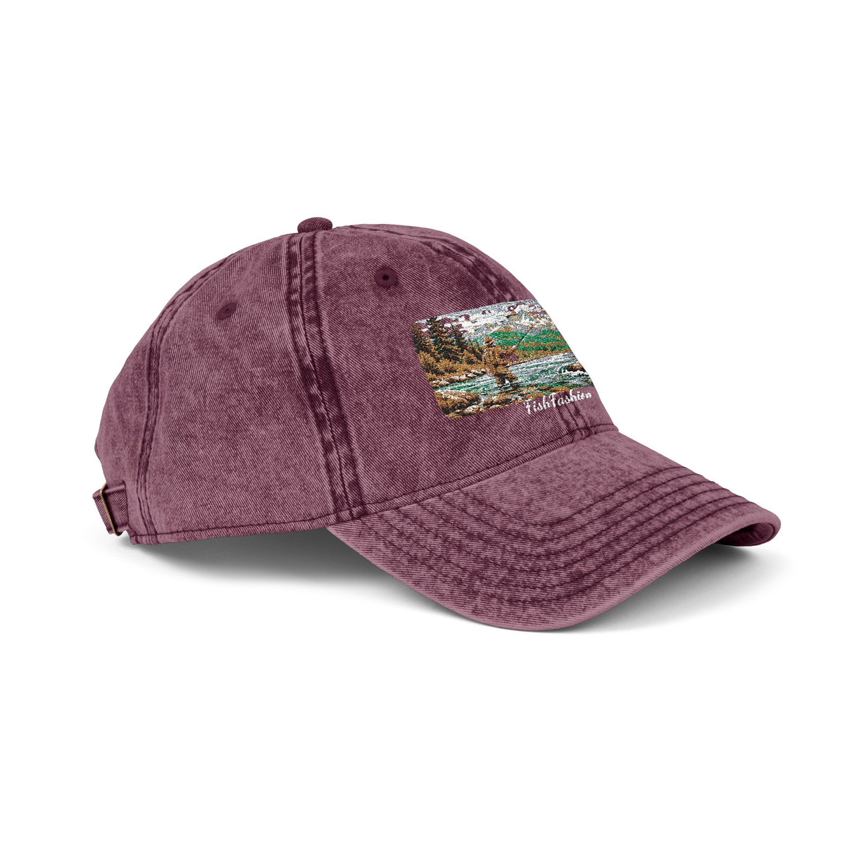 Vintage Embroidered Sequin Landscape Cap