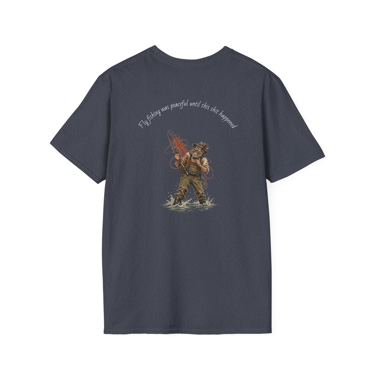 Fishing T-Shirt — 'If I stay out, you'll wait by the hammock' Vintage Angler Graphic