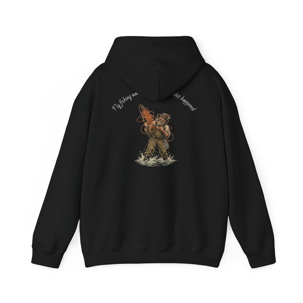 Hoodie - Vintage Firefighter Rescue Graphic Hoodie ("I'd Always Run Into Danger")