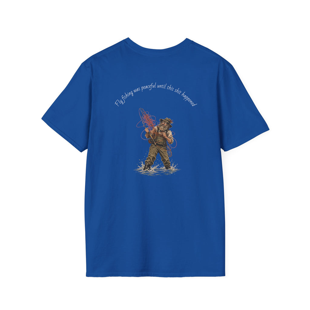 Fishing T-Shirt — 'If I stay out, you'll wait by the hammock' Vintage Angler Graphic
