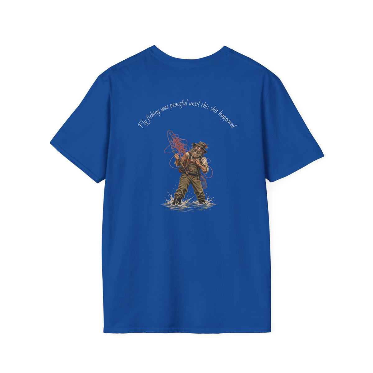 Fishing T-Shirt — 'If I stay out, you'll wait by the hammock' Vintage Angler Graphic