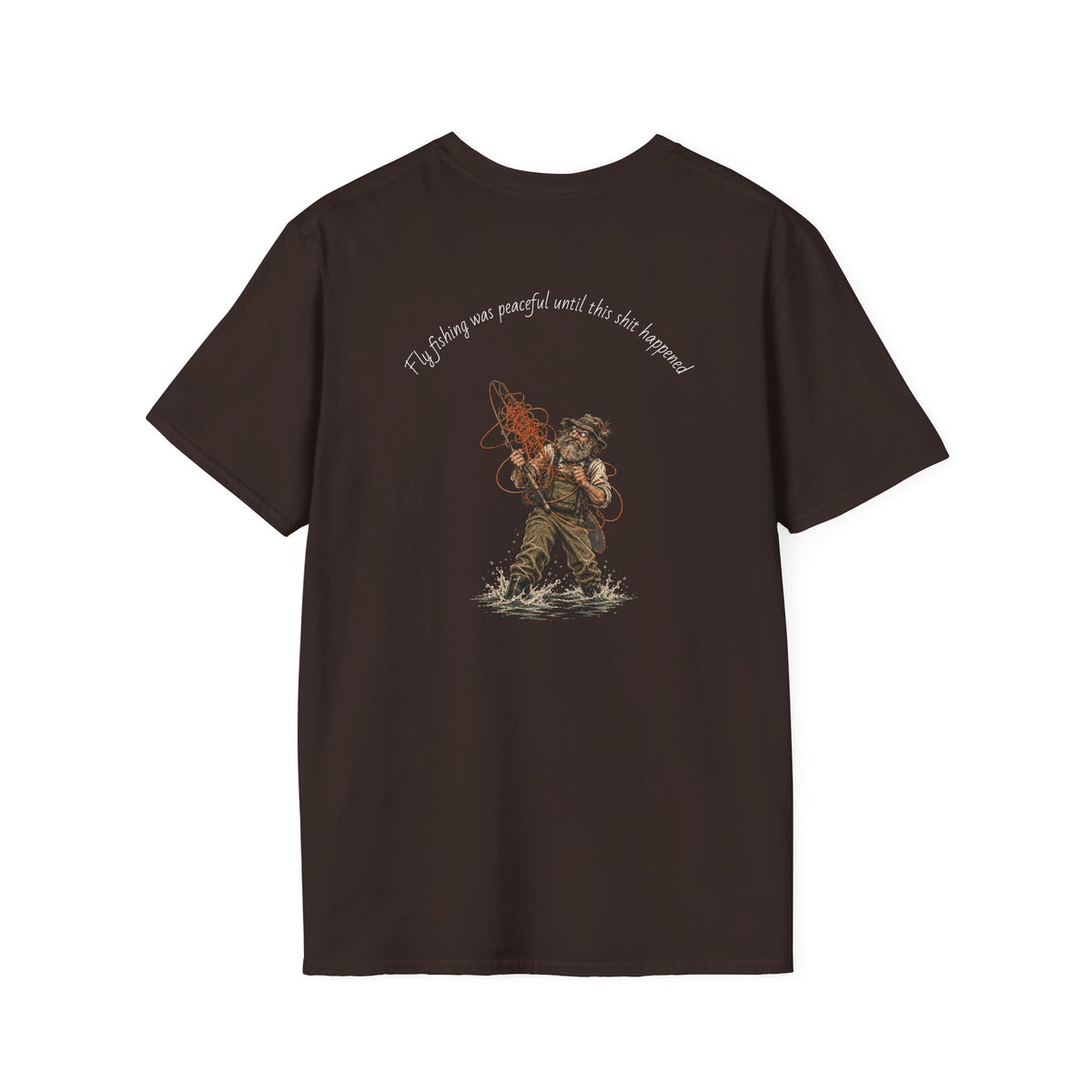 Fishing T-Shirt — 'If I stay out, you'll wait by the hammock' Vintage Angler Graphic