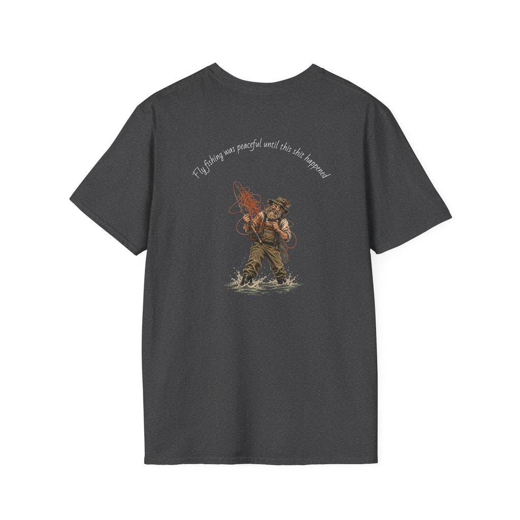 Fishing T-Shirt — 'If I stay out, you'll wait by the hammock' Vintage Angler Graphic