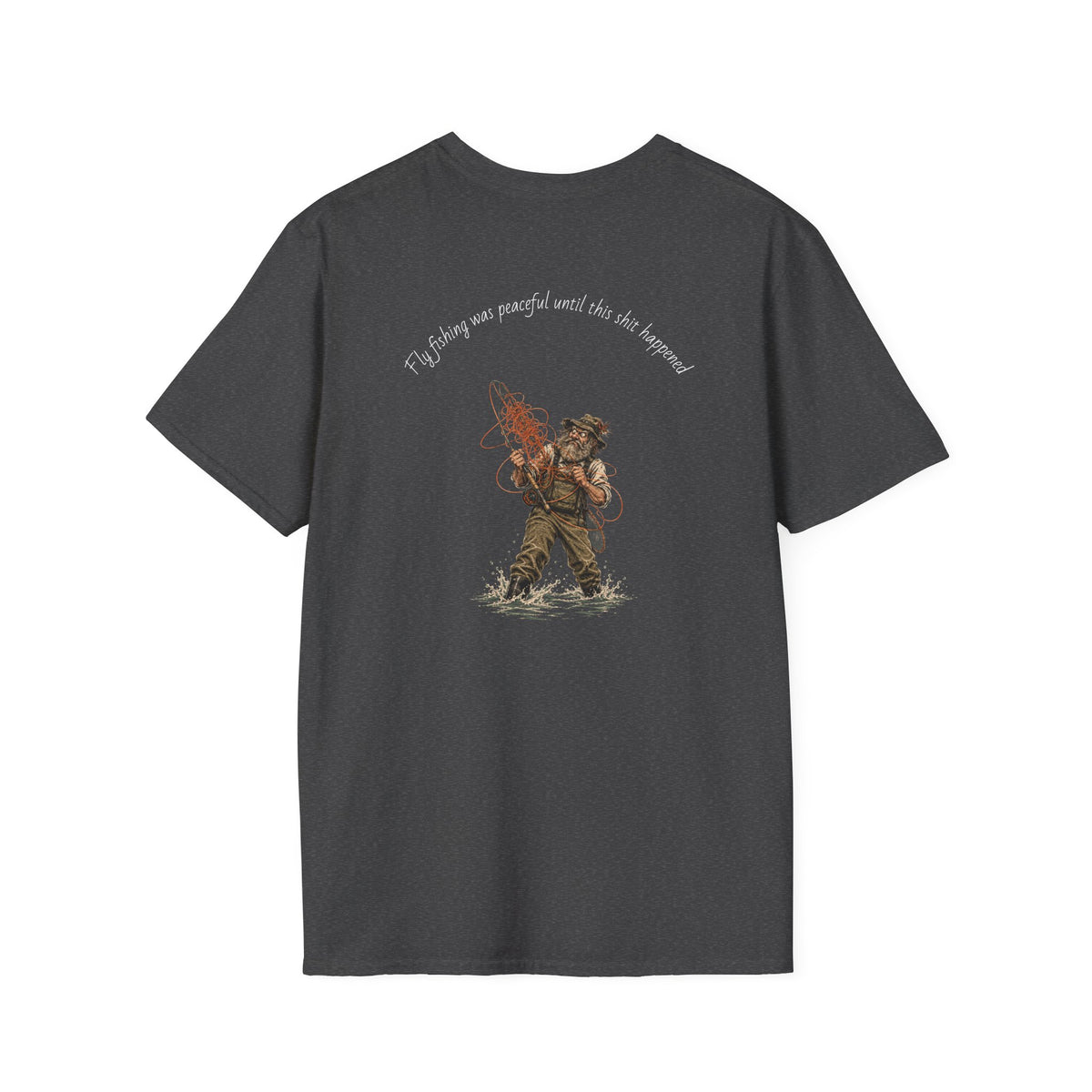 Fishing T-Shirt — 'If I stay out, you'll wait by the hammock' Vintage Angler Graphic