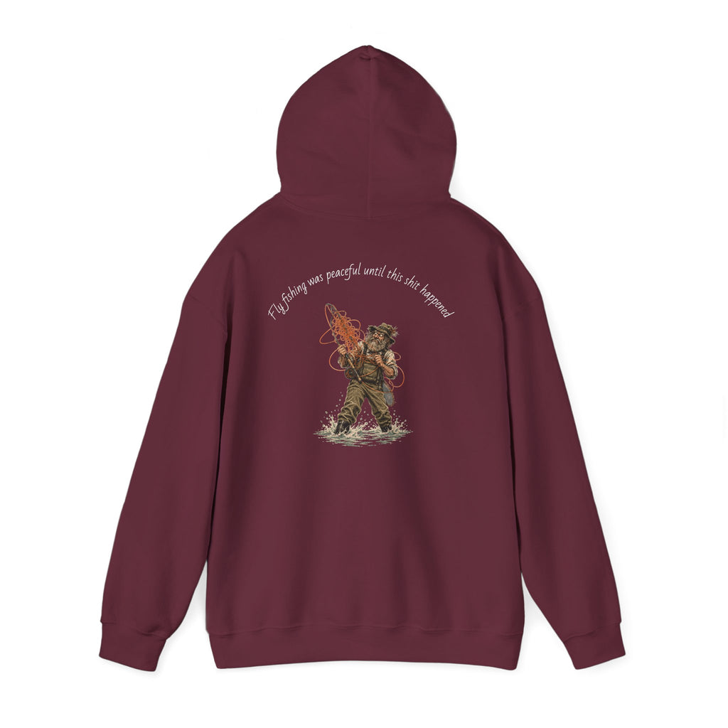 Hoodie - Vintage Firefighter Rescue Graphic Hoodie ("I'd Always Run Into Danger")