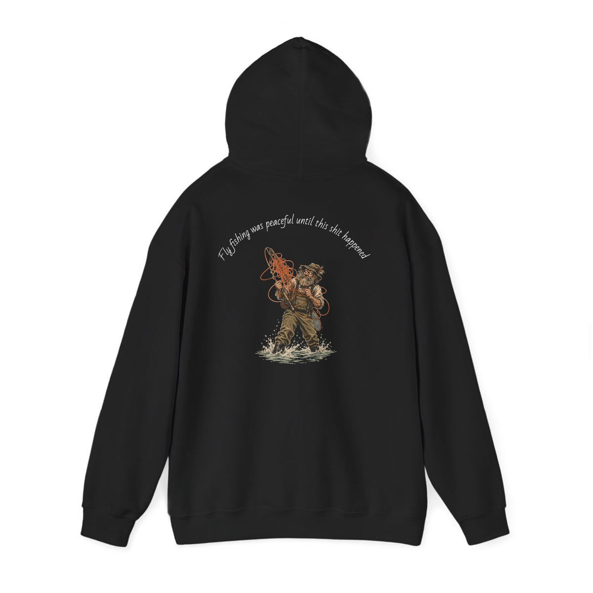 Hoodie - Vintage Firefighter Rescue Graphic Hoodie ("I'd Always Run Into Danger")