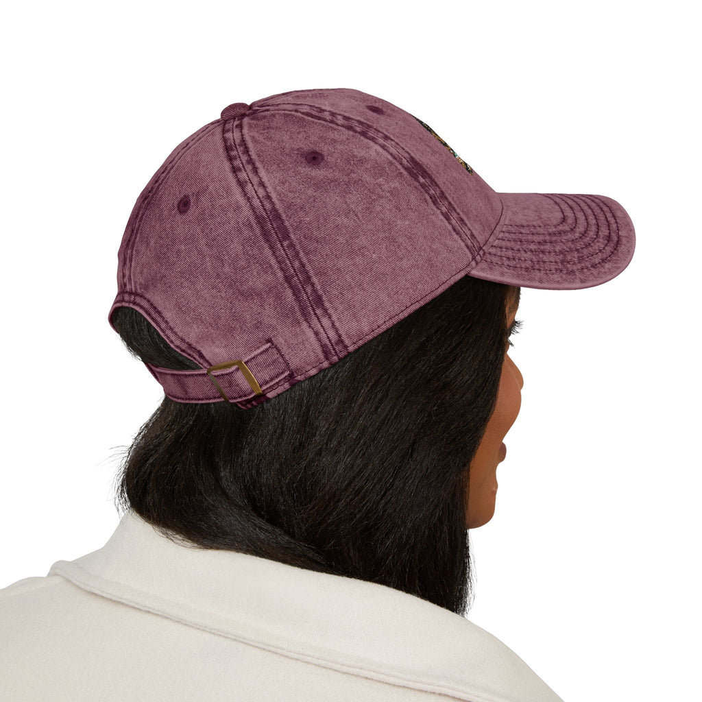 Vintage Embroidered Sequin Landscape Cap