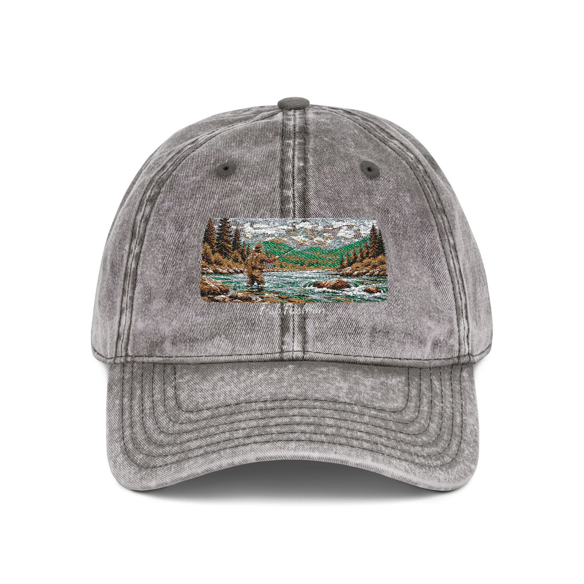 Vintage Embroidered Sequin Landscape Cap