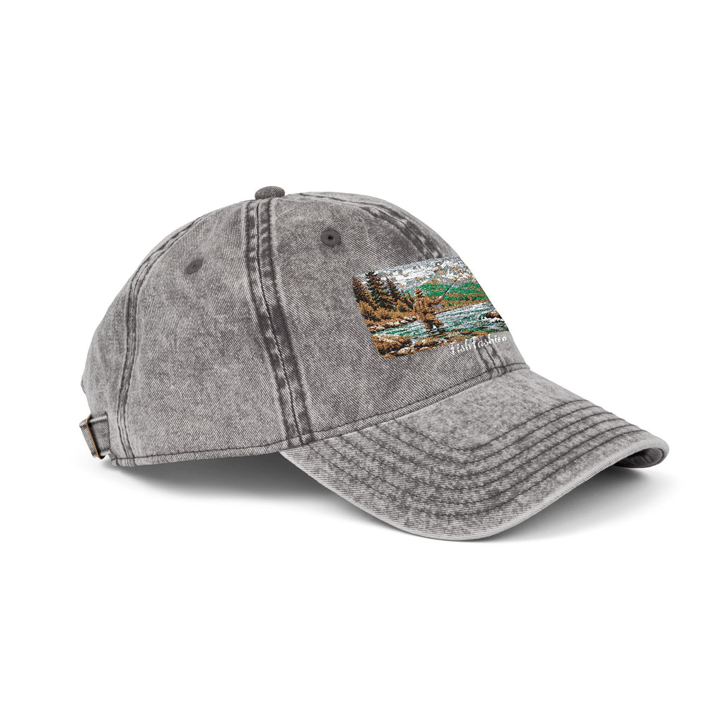 Vintage Embroidered Sequin Landscape Cap