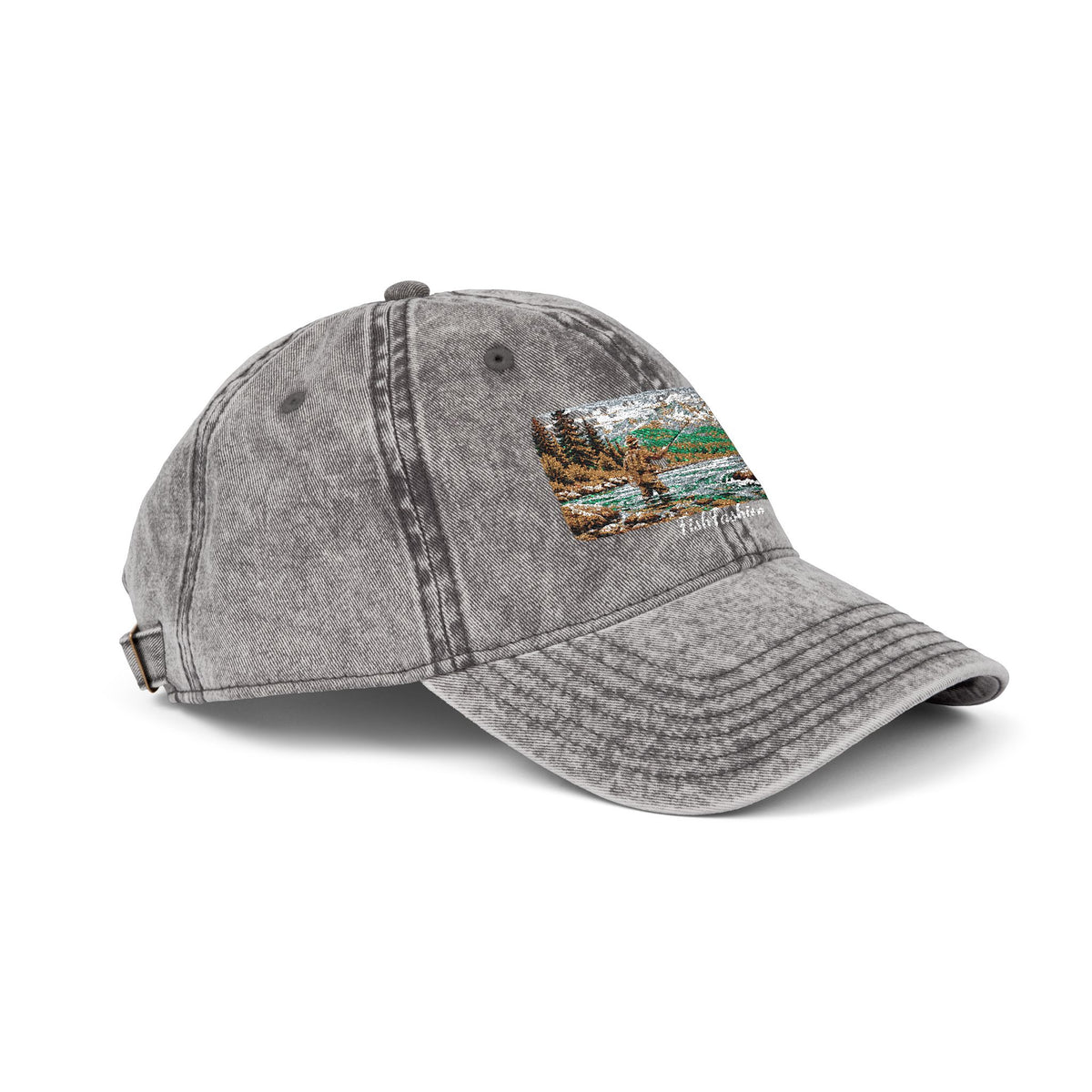 Vintage Embroidered Sequin Landscape Cap