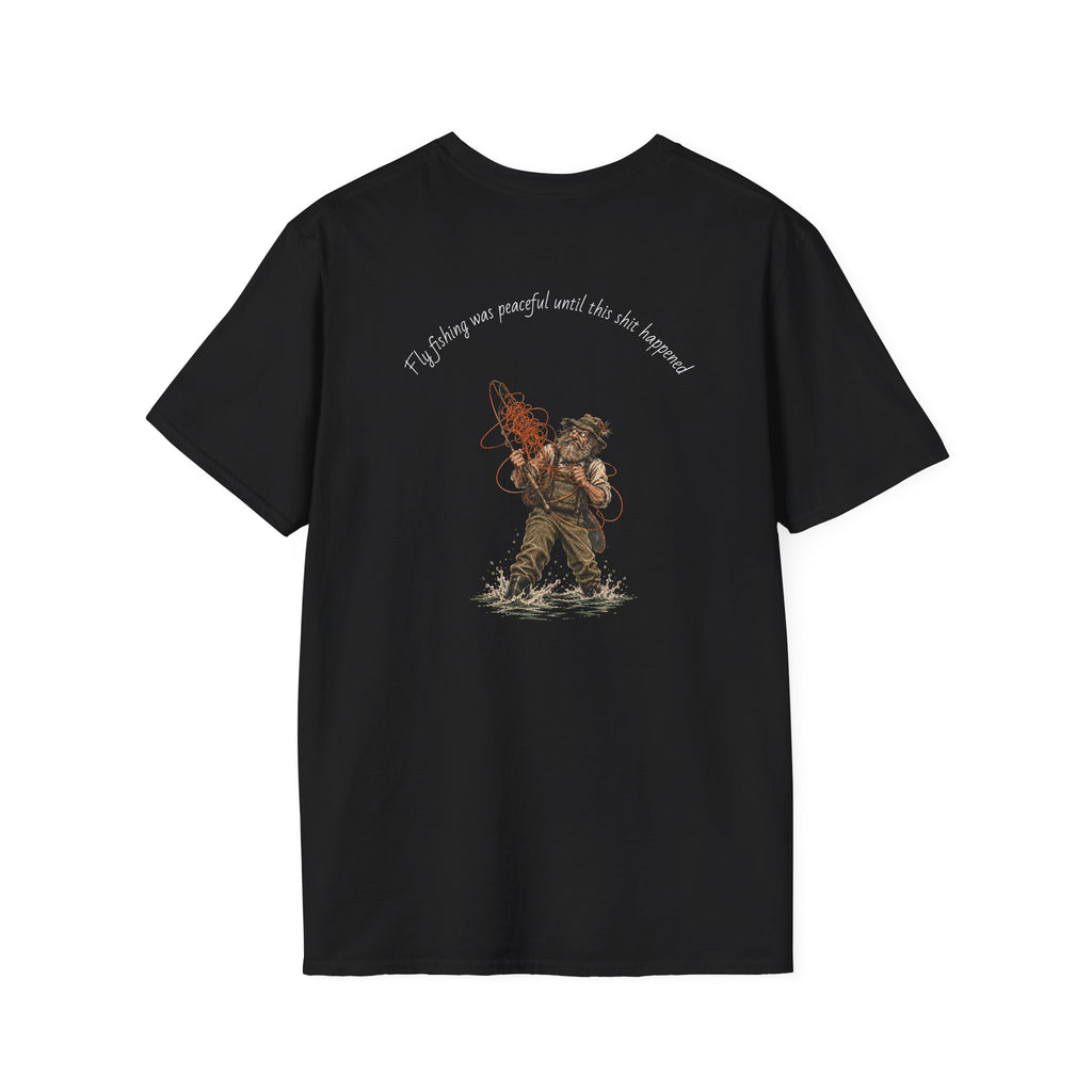 Fishing T-Shirt — 'If I stay out, you'll wait by the hammock' Vintage Angler Graphic