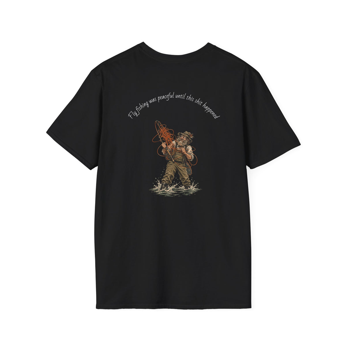 Fishing T-Shirt — 'If I stay out, you'll wait by the hammock' Vintage Angler Graphic
