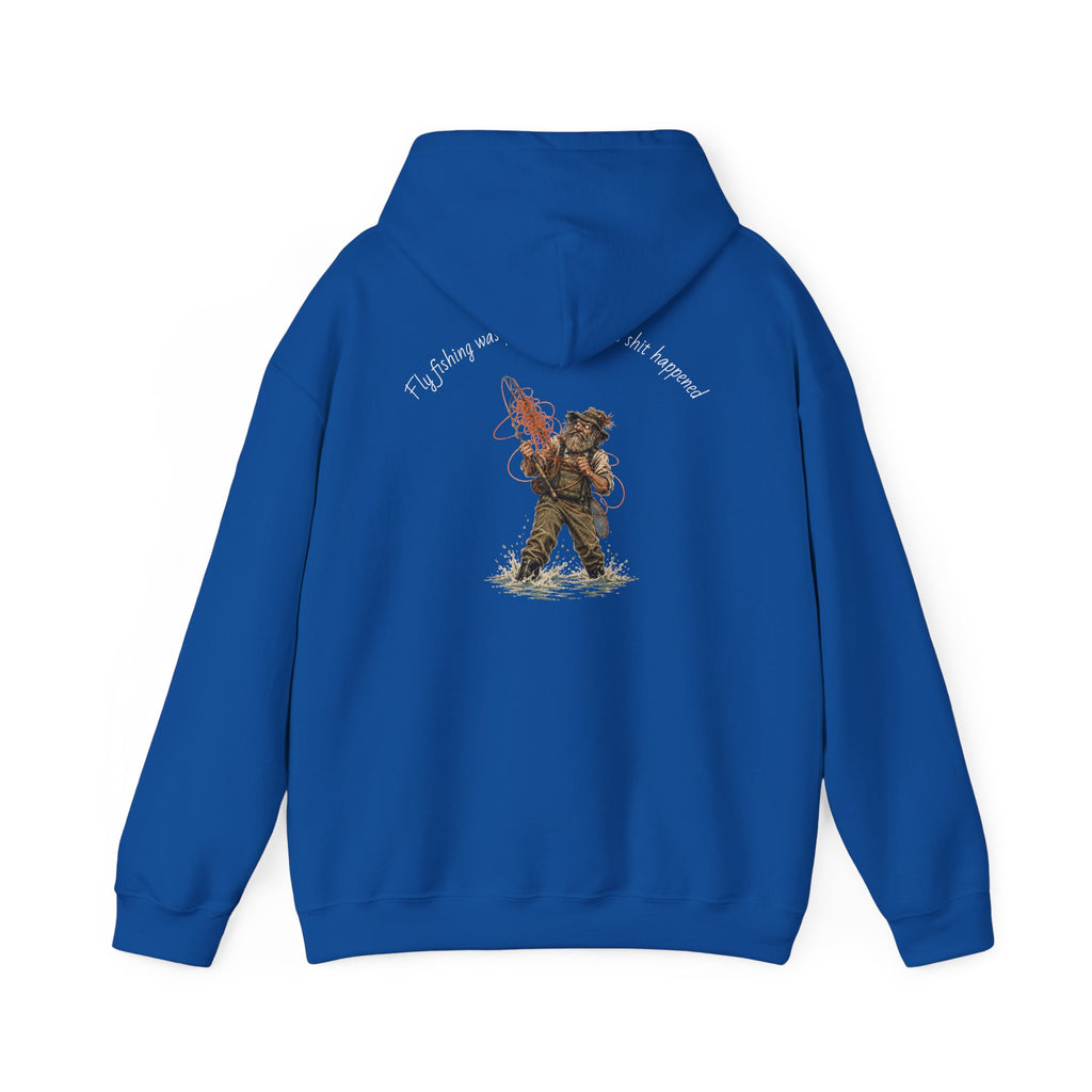 Hoodie - Vintage Firefighter Rescue Graphic Hoodie ("I'd Always Run Into Danger")