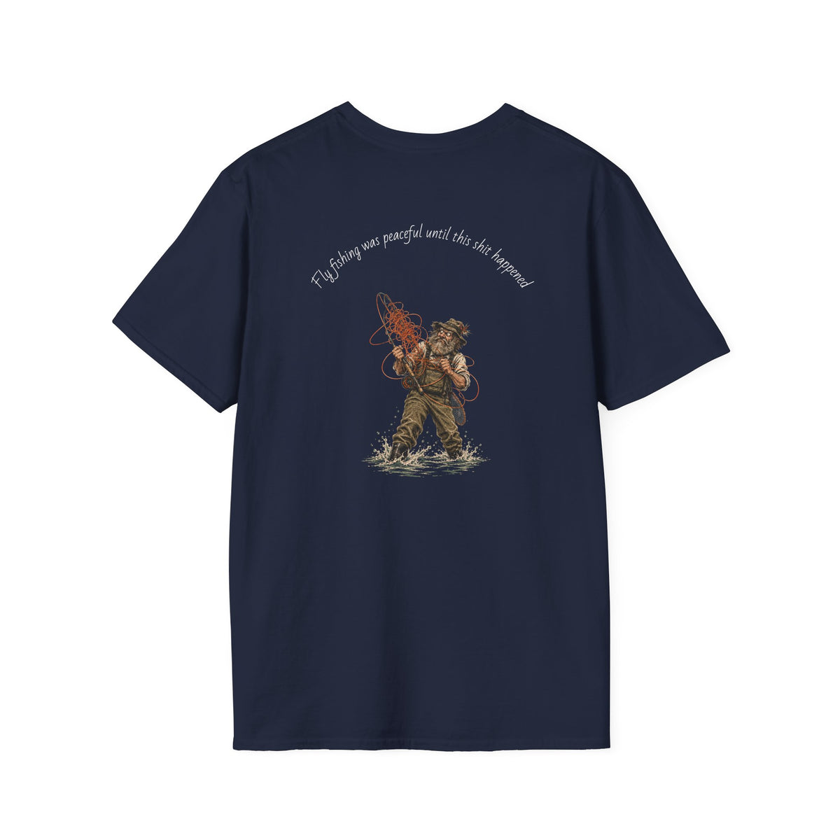 Fishing T-Shirt — 'If I stay out, you'll wait by the hammock' Vintage Angler Graphic