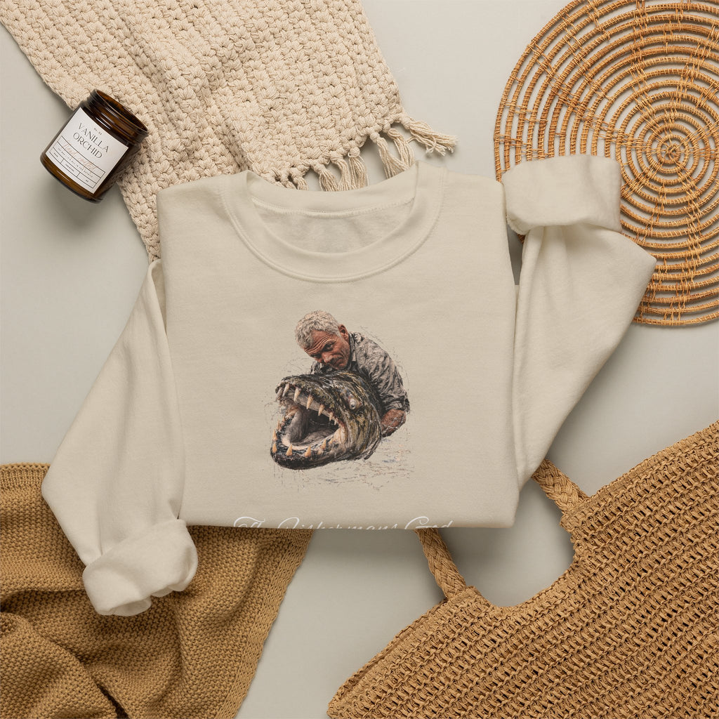 Cozy Puppy Cuddle Sweatshirt – Cute Dog & Kitten Snuggle Crewneck
