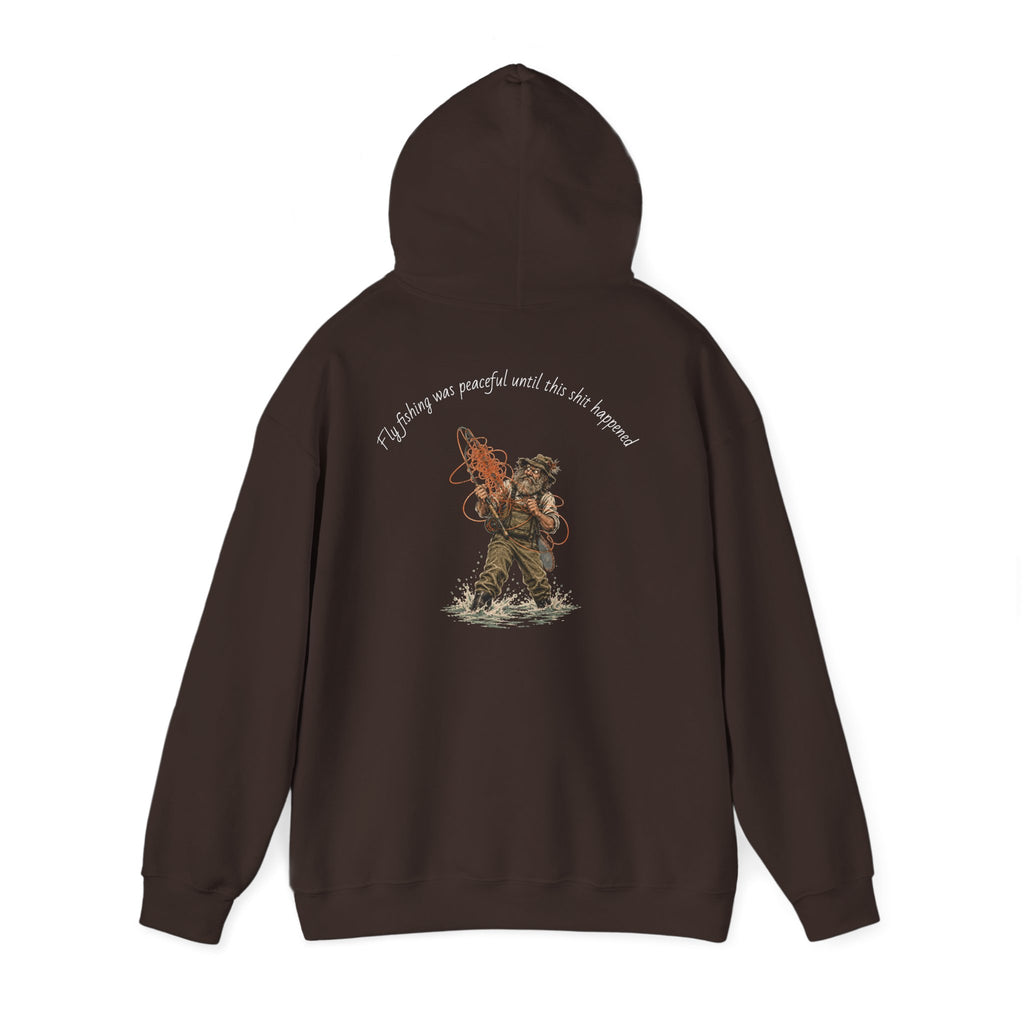 Hoodie - Vintage Firefighter Rescue Graphic Hoodie ("I'd Always Run Into Danger")