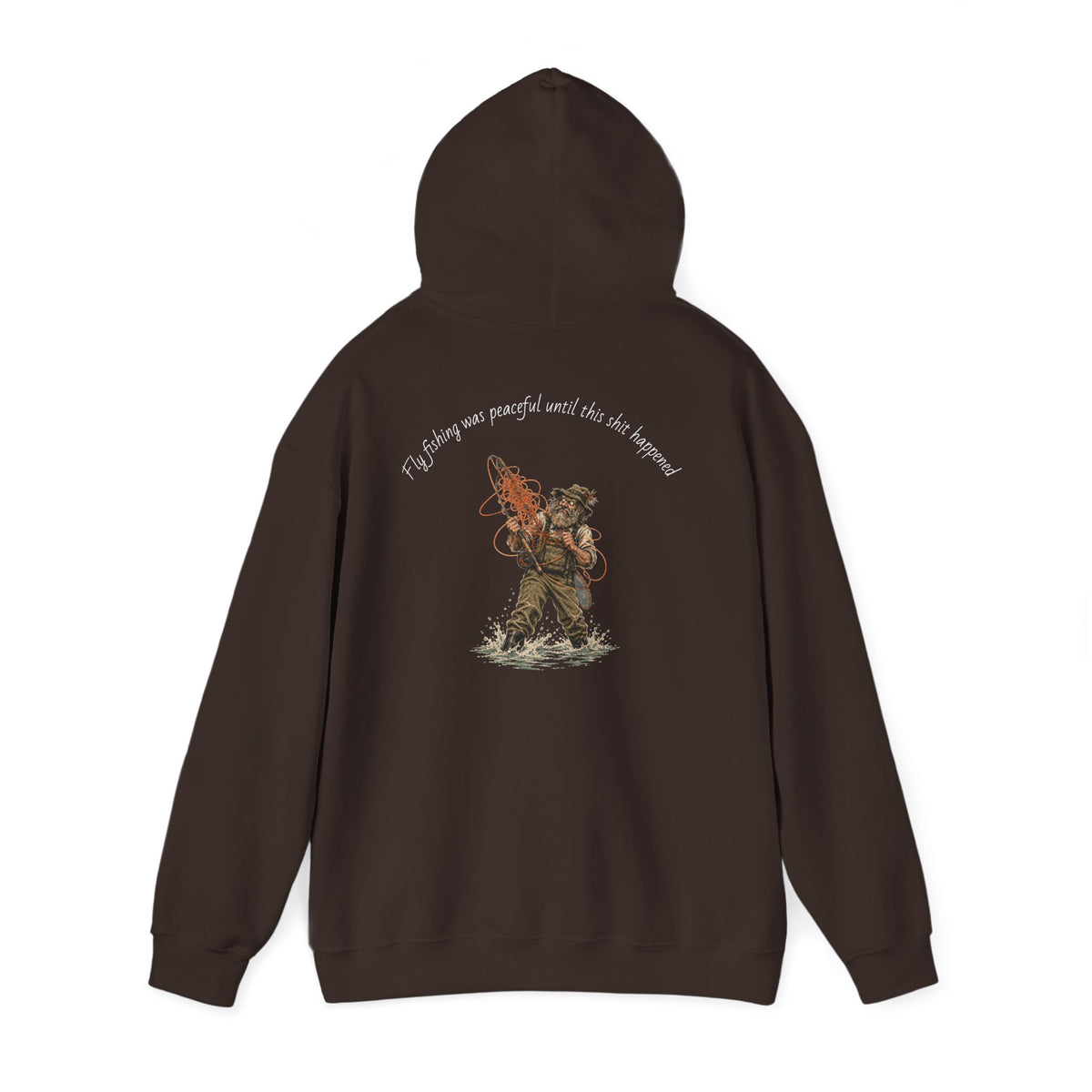 Hoodie - Vintage Firefighter Rescue Graphic Hoodie ("I'd Always Run Into Danger")