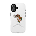 Phone Case — "Gone Fishing, Call Later" Retro Smoking Fish Design