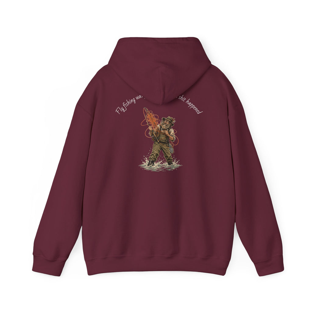 Hoodie - Vintage Firefighter Rescue Graphic Hoodie ("I'd Always Run Into Danger")