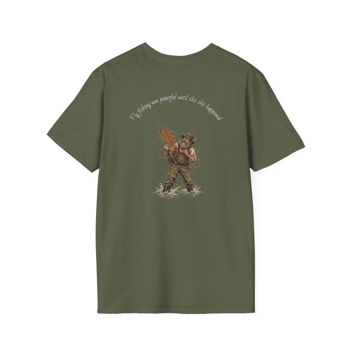 Fishing T-Shirt — 'If I stay out, you'll wait by the hammock' Vintage Angler Graphic