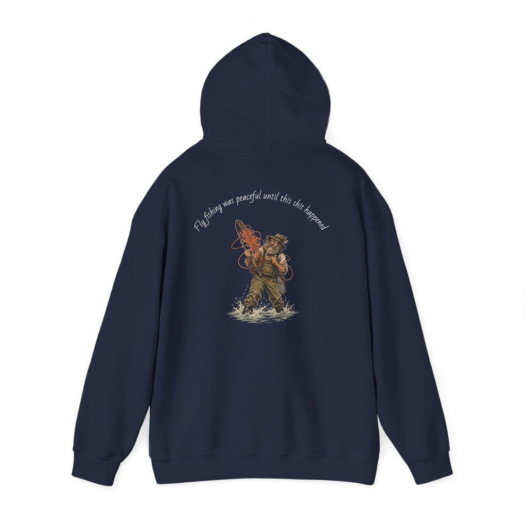 Hoodie - Vintage Firefighter Rescue Graphic Hoodie ("I'd Always Run Into Danger")
