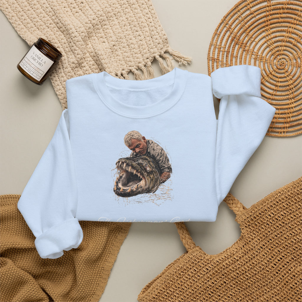 Cozy Puppy Cuddle Sweatshirt – Cute Dog & Kitten Snuggle Crewneck